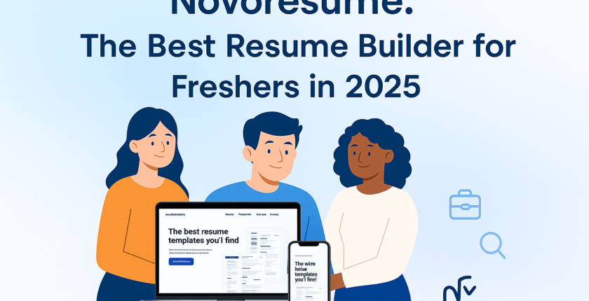 Novorésumé: The Best Resume Builder for Freshers in 2025