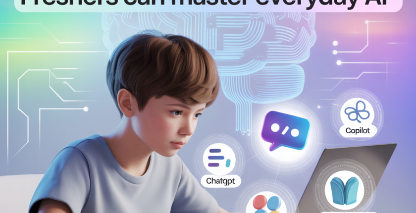 AI tools for beginners : From ChatGPT to Copilot Everyday AI Tools Freshers Can Master