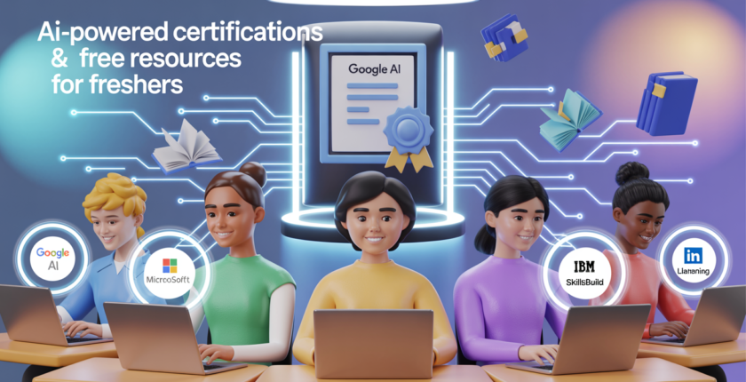 AI-Powered Certifications & Free Resources – What Freshers Should Begin with Now
