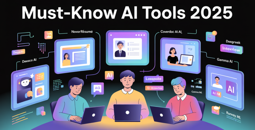 Must-Know AI Tools Freshers, Students, and Job Seekers in 2025