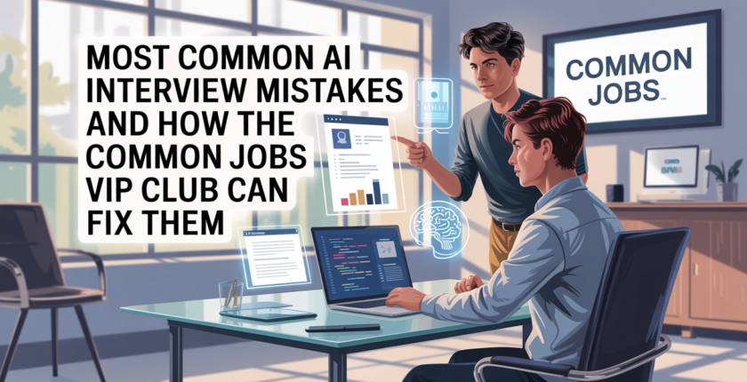 Most Common AI Interview Mistakes Freshers Make And How the Common Jobs VIP Club Helps You Avoid Them