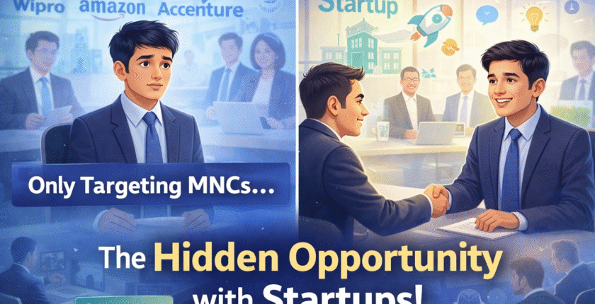 Why Targeting Only MNCs Can Delay Your Career How Start-up Referrals Are Helping Freshers Get Placed Faster