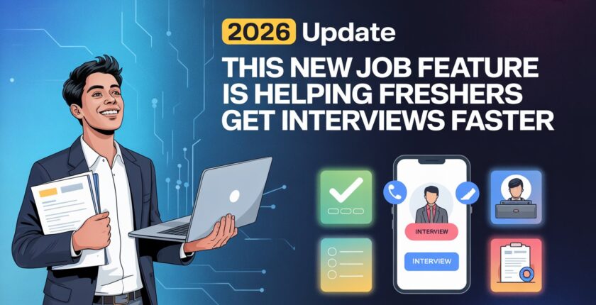 2026 Update : This New Job Feature Is Helping Freshers Get Interviews Faster