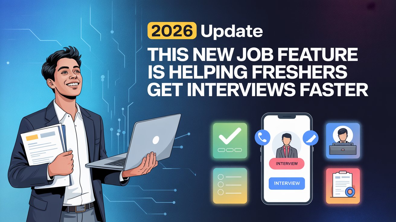 2026 Update : This New Job Feature Is Helping Freshers Get Interviews ...