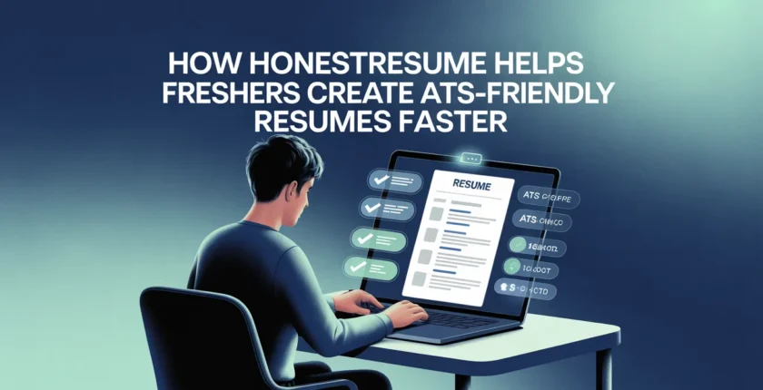 How HonestResume Helps Freshers Create ATS-Friendly Resumes Faster